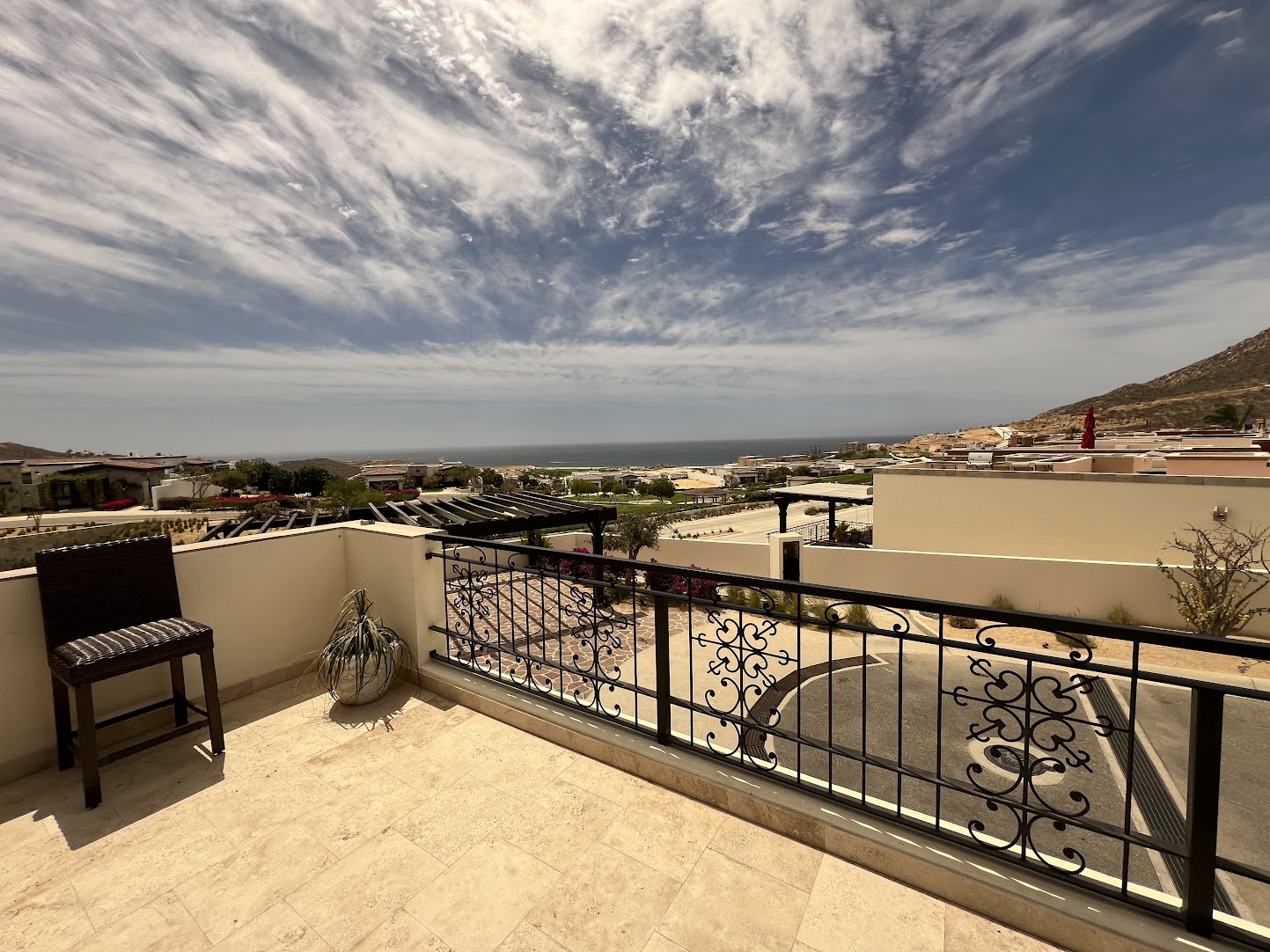 The patio at Starfish Villa 8
